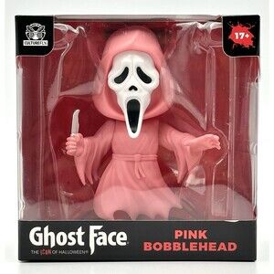 NIB CultureFly Scream Ghost Face Pink Bobblehead Collectible Horror Figure